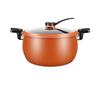 8L Nonstick Cast Iron Pressure Cooker Stovetop Soup Stewing Multi-Use Pot Compatible With Induction Gas