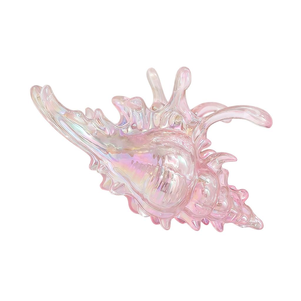 Fashionable Conch Designs Hair Claw Clip Acrylic Hair Grip With Strong Hold Multiple Color for Versatile Styling