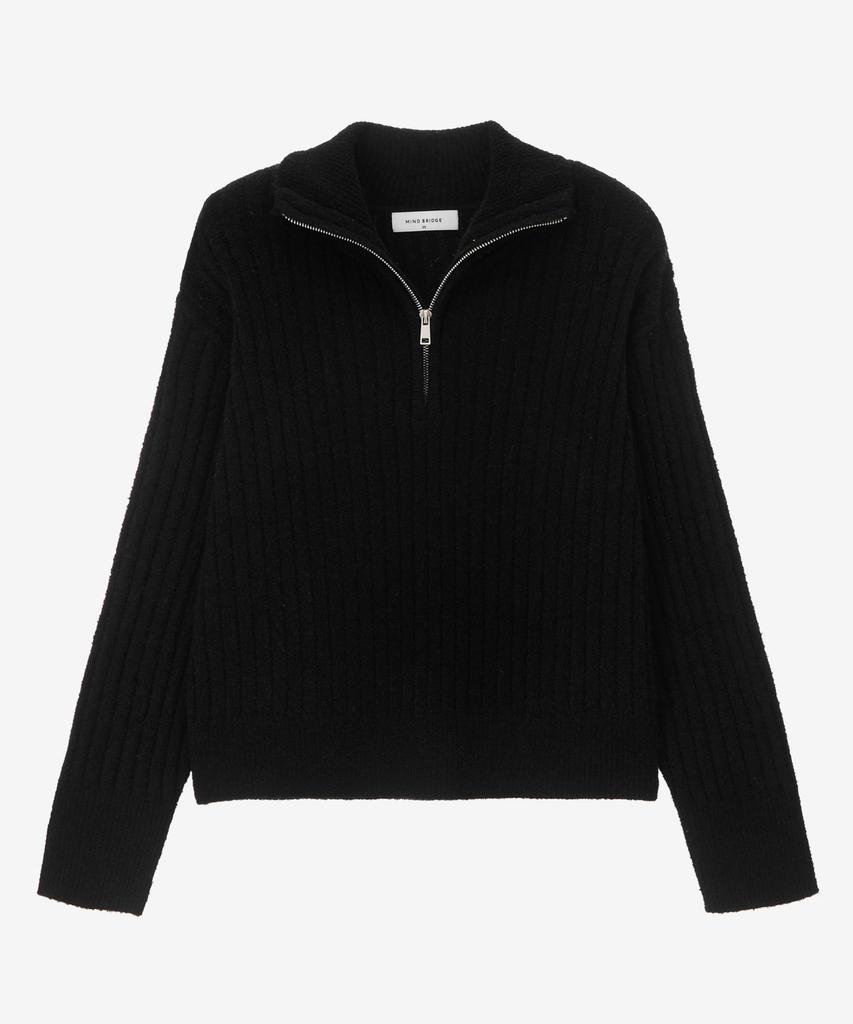 MIND BRIDGE WOMEN [W] Boucle Half-Zip Knit - 2 Colors