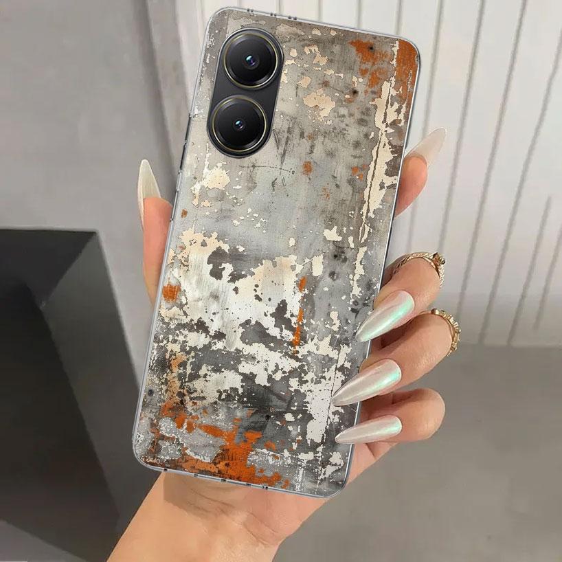 Vintage Industrial Style Rusty Pattern Phone Case for Xiaomi Poco X5 X6 X7 Pro F7 Ultra M7 Redmi 15 15C 13 13C 12 12C 10 10A 10C