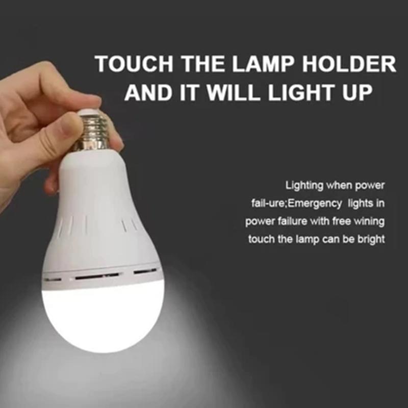 9W 15W Emergency Light Bulb Portable Rechargeable Lighting Bulb With Hook E27 Led Energy-Saving Lamps For Camping Night Fishing