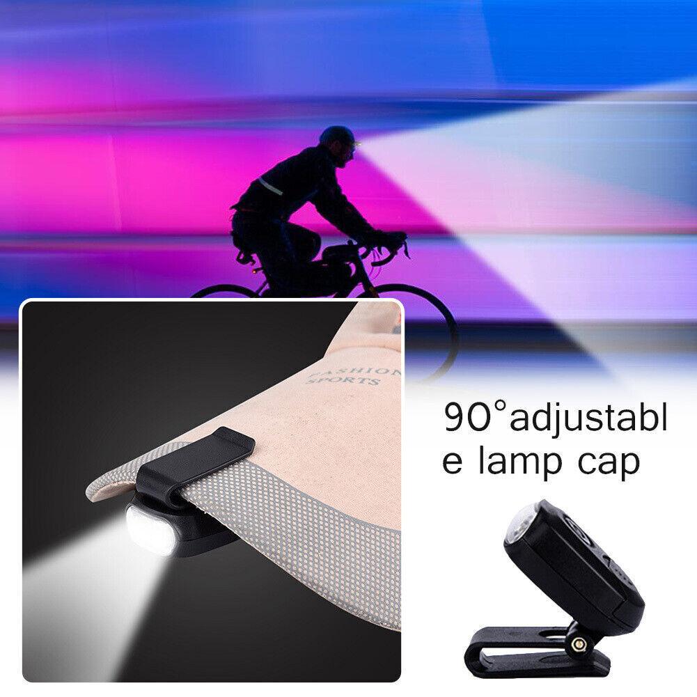 LED Cap Mounted Light Clip-on Lamp Hat Fishing Hiking Outdoor
