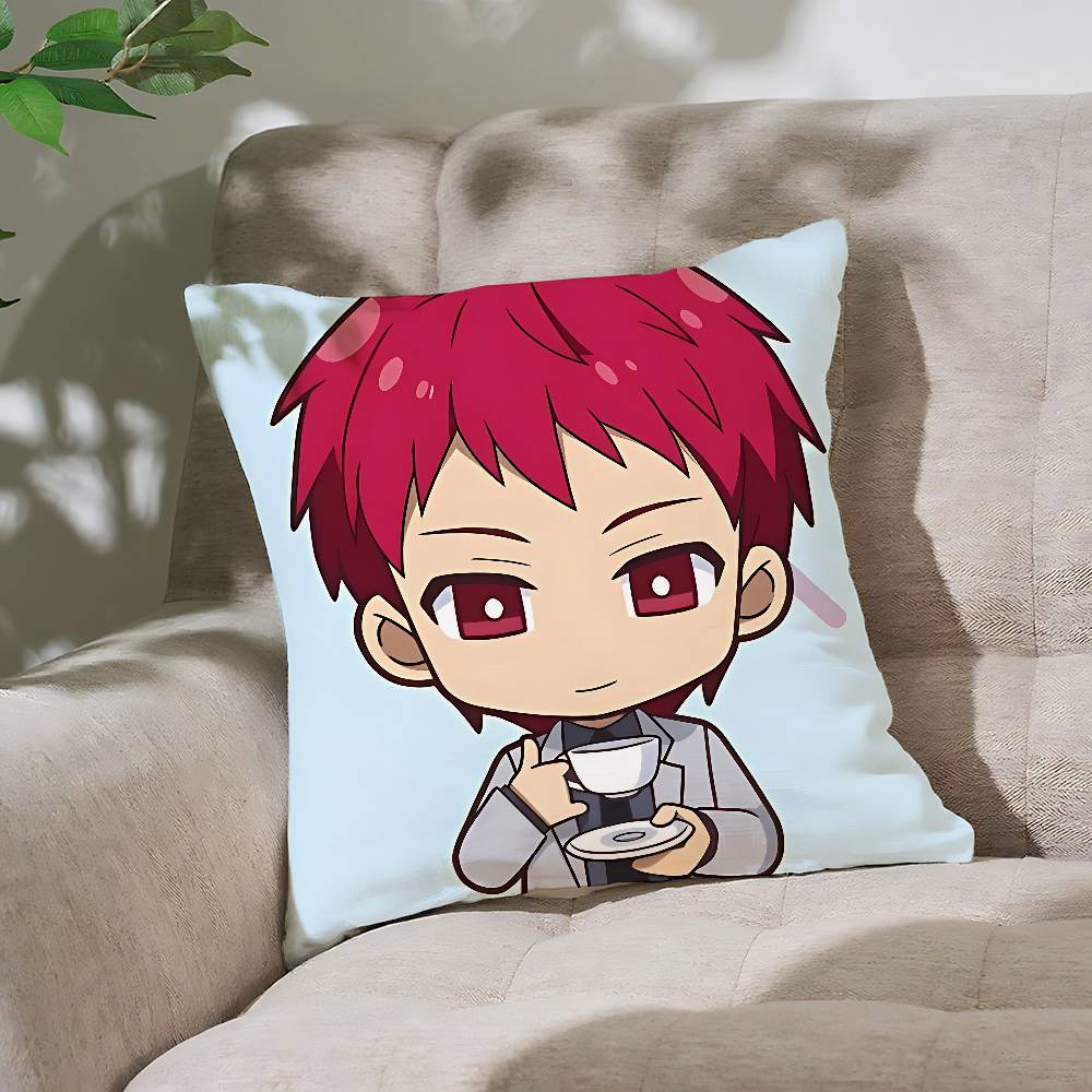 Cool A-Kurokos Basketball Pillow Case Cushion Cover Soft Cute Throw Pillow Case For Car Sofa Pillowcase Polyester With Zipper
