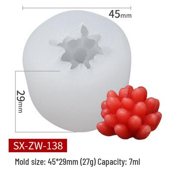 Mi Song Succulent Candle & Soap Silicone Mold for DIY Aromatherapy & Epoxy Crafts