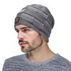 Fashion pullover scarf knitted velvet two-piece scarf men's winter neck protection cold hat classic hat