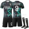 Ensemble Uniforme de Football, Maillot de Football à Manches Courtes et Short Kit Sportswear pour l'Entraînement, les Matchs et les Activités d'Équipe