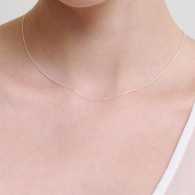 NUOY [Silver 925] Slim Line Shining Necklace