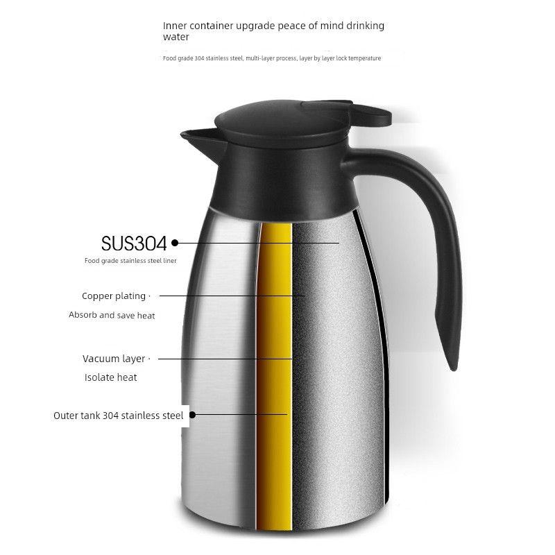 Vacuum Commercial Hot Water Bottle European-Style Stainless Steel Thermos Cup
