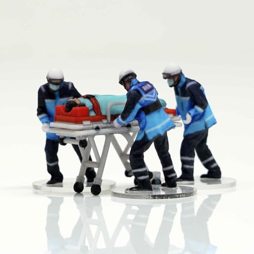 

Figreal 1/64 Ambulance Team 004 3 Figures + Patient Stretcher