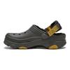Chaussures Causales Confortables en EVA avec Trous Semelle Intérieure Peluche Olive Non Amovible Unisexe