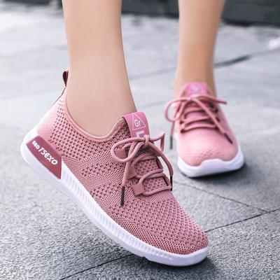 Maßgeschneiderte Damen Schuhe Sneaker Freizeitschuhe Modetrend Laufschuhe Außenhandel Fliegenstrick Sportschuhe Damen atmungsaktiv