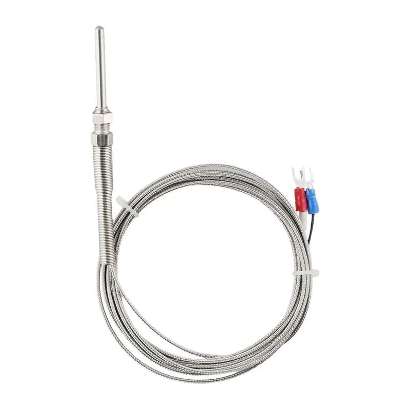 Replacement Sensor High Quality K type Thermocouple Probe with Stainless Steel Braid Cable 50mm 100~1250 Celsius