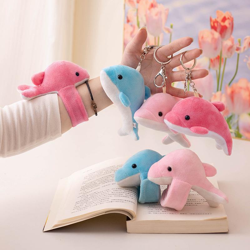 Blue Little Dolphin Doll, Plush Toy, Dolphin Bracelet, Girl Bag, Keychain, Small Pendant.