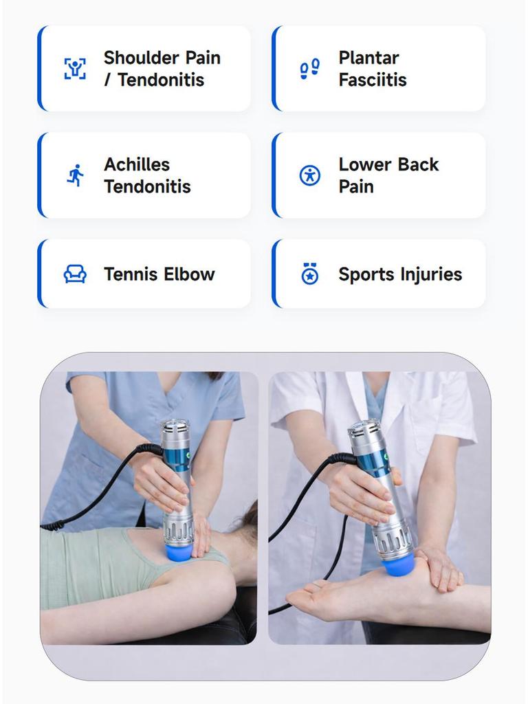 Dot Matrix Ballistic Shockwave Therapy Device for ED, Fascia Pain, and Orthopedic Massage