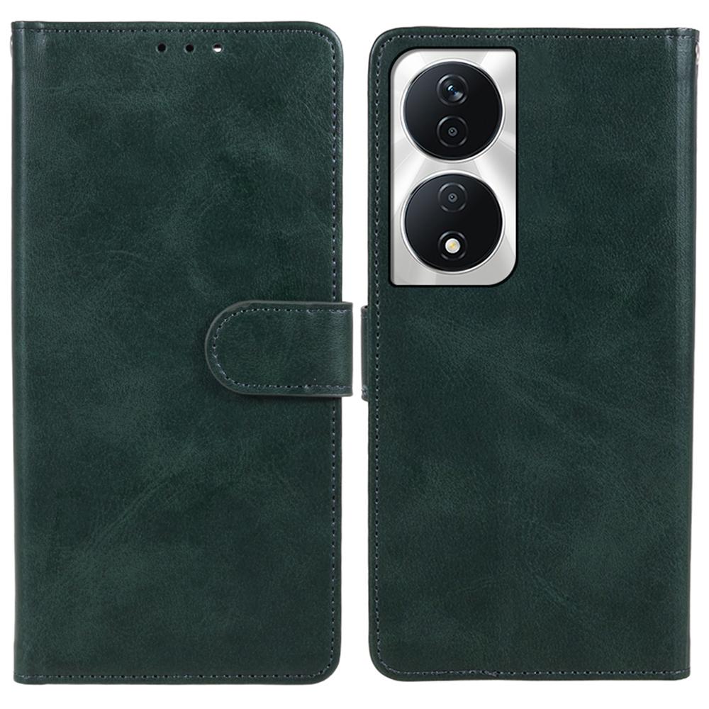 For Honor X7b 4G/90 Smart Case PU Leather Wallet Protective Phone Cover Calf Texture