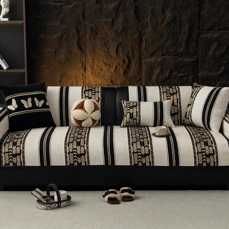 Light Luxury Premium Sofa Cushion New Four-Season Universal Chenille Seat Cushion Fixed Non-Slip Cover Cover Cloth Towel
