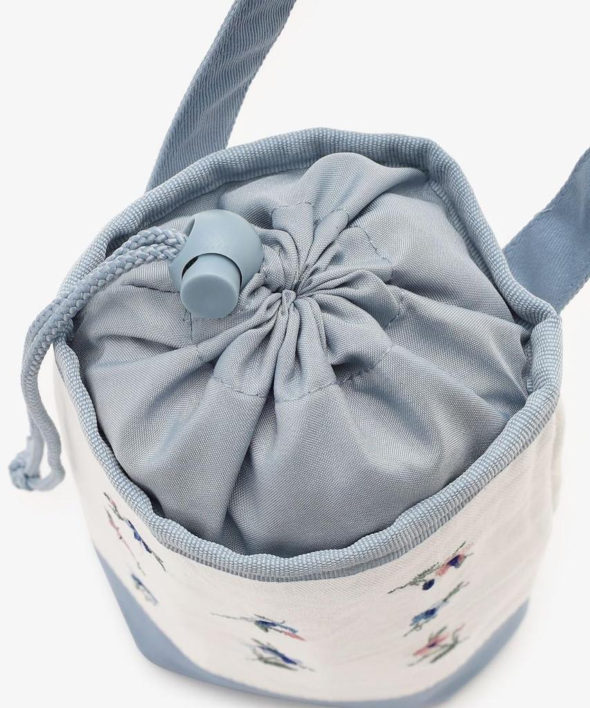 Afternoon Tea Living JD56 Heritage Fleur Embroidered Insulated Bottle Blue Holder,