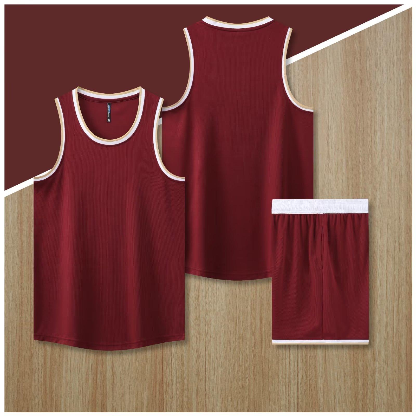

8302 American Basketball Jersey Set Men S Game Jersey Jersey With Side Pocket Adult Children S Clothing 2Xs-6Xl 2XS/130