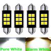 4pcs Festoon 31mm 36mm 39mm 41mm LED Bulb C5W Super Bright 3030 SMD Canbus Error Free Auto Interior Doom Lamp Car Styling Lights Dome Lights 6
