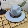 European and American new jazz hats men's and women's retro top hats woolen top hats ethnic style gentleman hats felt hats