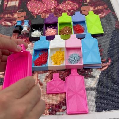 DIY Basteln 2in1 Große Diamond Painting Schale Große Kapazität Perlenplatten Bohrer Aufbewahrungsschale 3D-Druck Stickerei