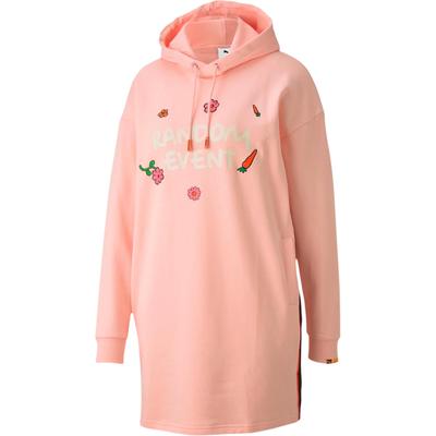 Puma X Randomevent Cartoon Print Hooded Short Letter Long Sleeve Dress Women Dress Light-Pink 59667073