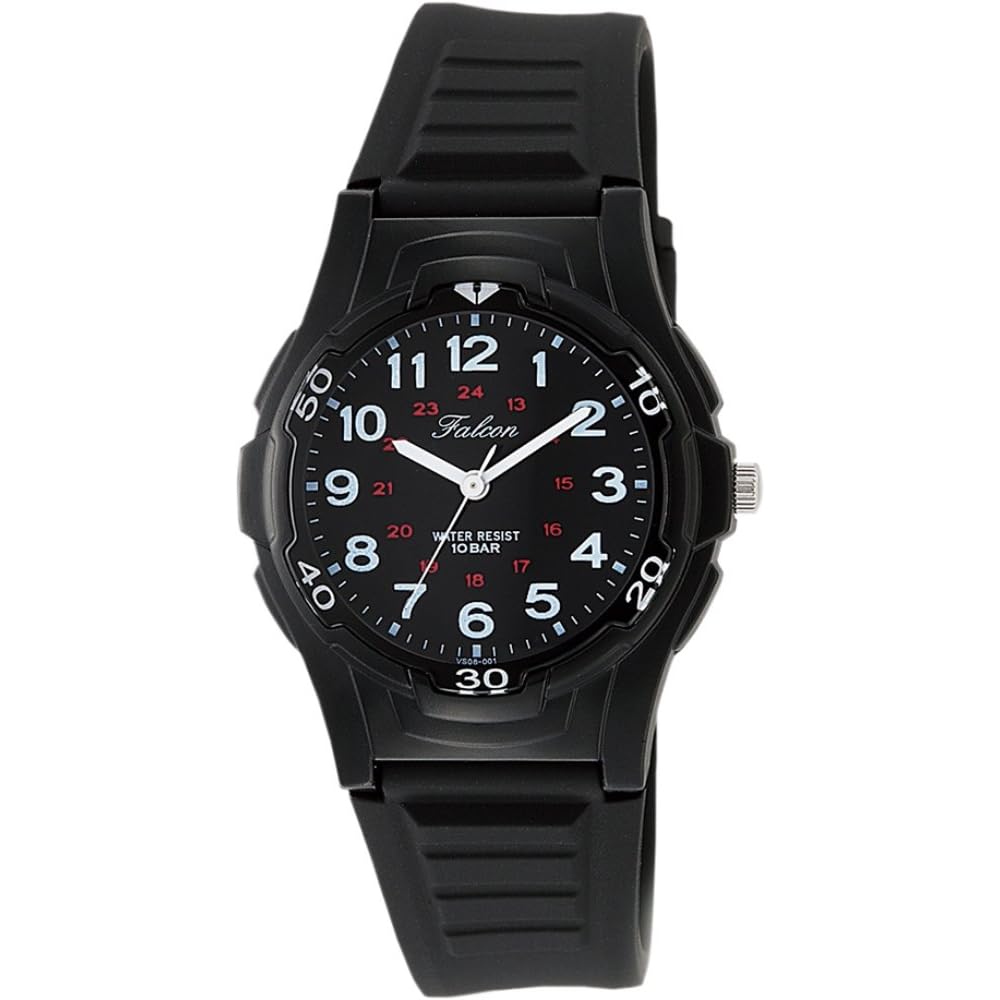 Citizen QQ Analog Waterproof Watch with Rubber Strap Men s Black VS08-001