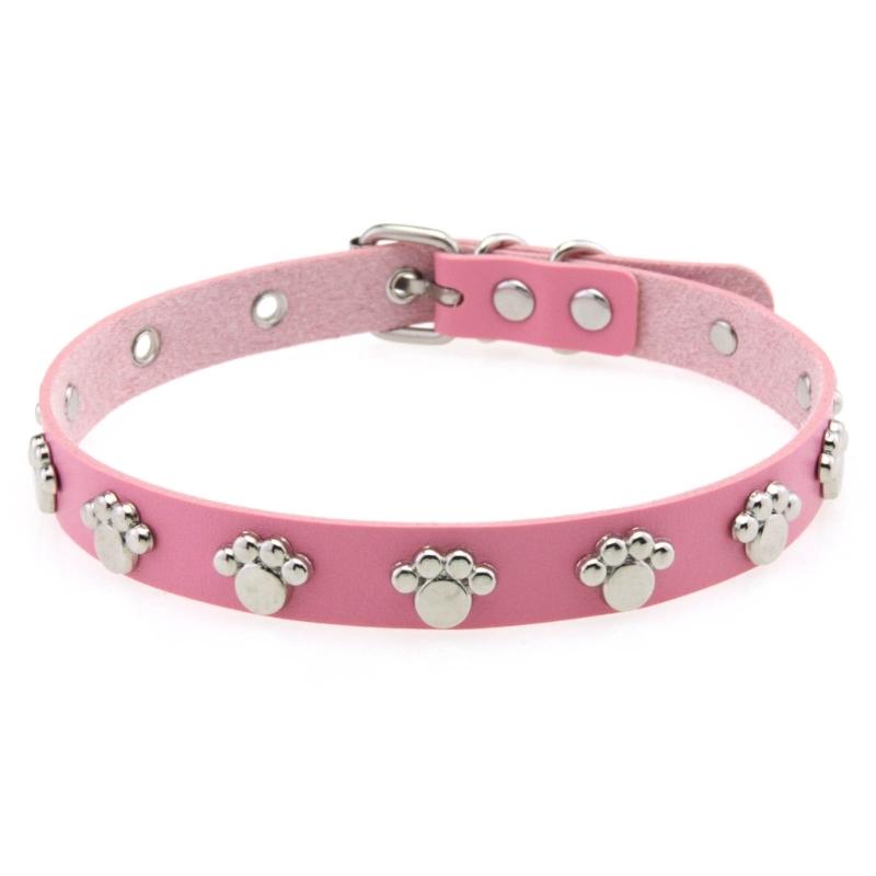 Stylish PU Leather Paws Design Choker Necklace With Metal Hardware For Everyday Wear Party Outfits Costume Accessories