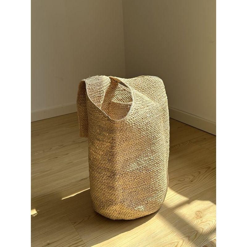 

French Raffia Straw Bag Women s Summer Fashion All-Match Large Capacity One Shoulder Underarm Tote Seaside Vacation Beach Women Grass color.(Main drawing number)