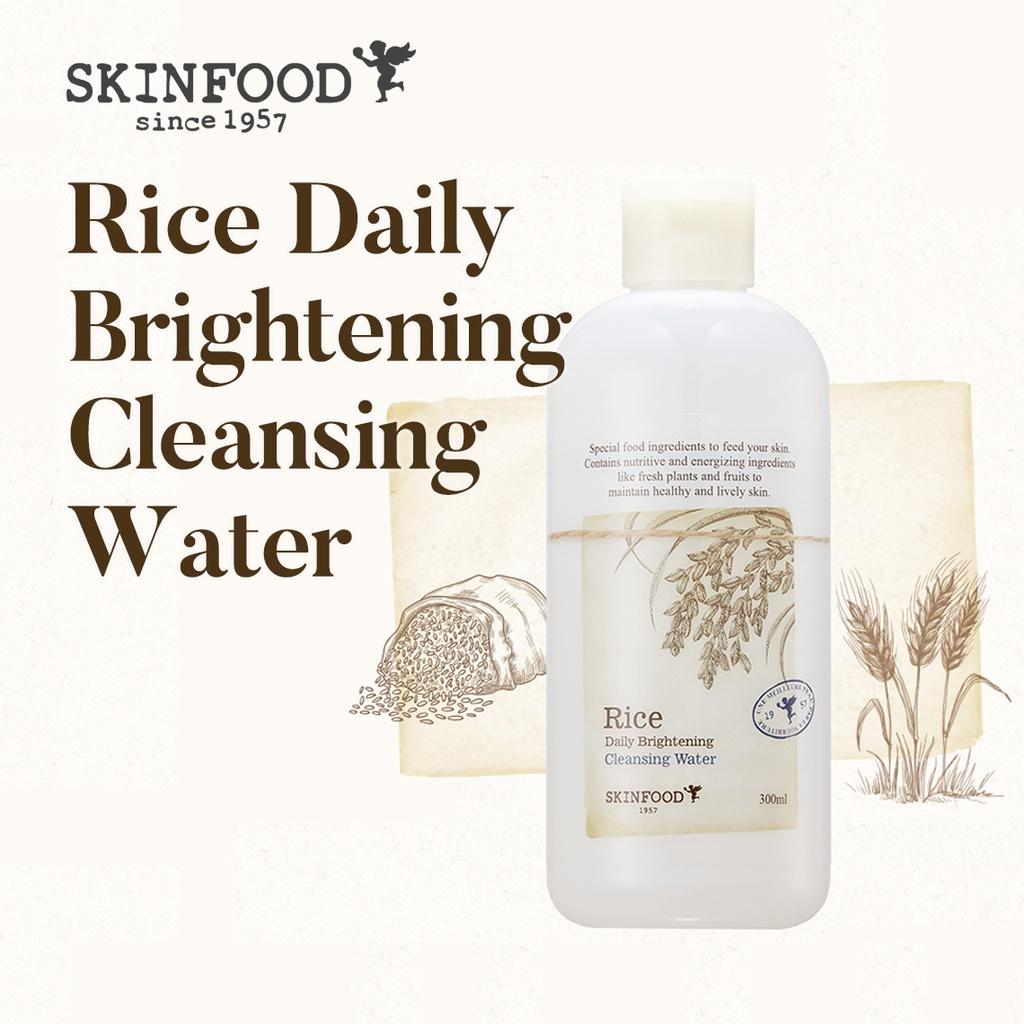 

SKINFOOD Rice Daily Brightening Cleansing Water 300ml Makeup Remover