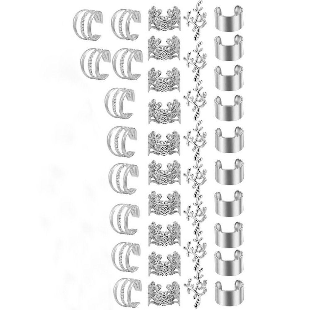 Braid Accessories Hair Jewelry Alloy Non Piercing Ear Cuffs Alloy Braid Clips  Daily Wear