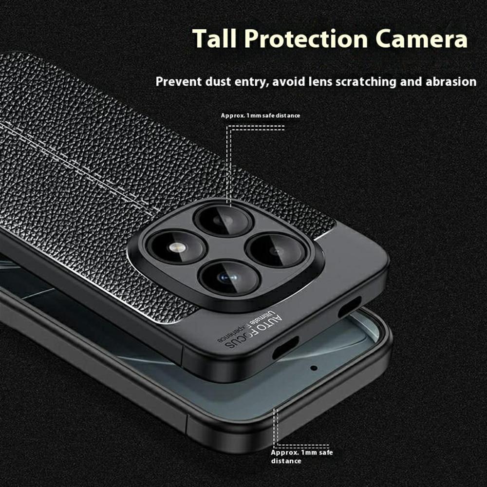 For Xiaomi Poco M8 5G/Redmi Note 15 5G (Global) Case Litchi Texture TPU Flexible Phone Cover, Black