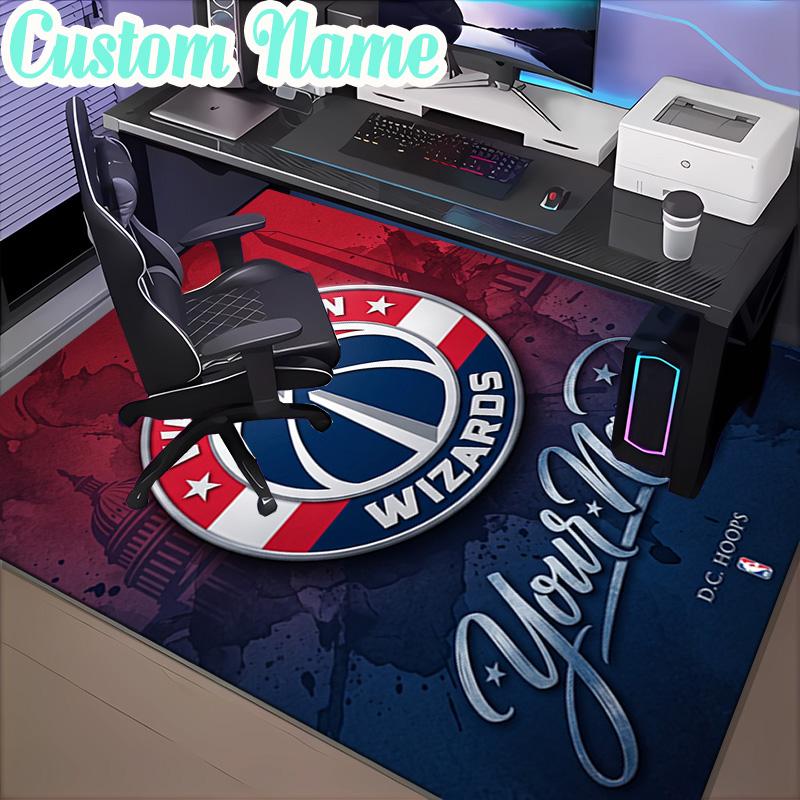Custom Name Washington basketball Logo Rug, Office Rug, Chair Rug, Carpet for Living Rooms, Doormat Game Rug Home Decor Christmas Gifts