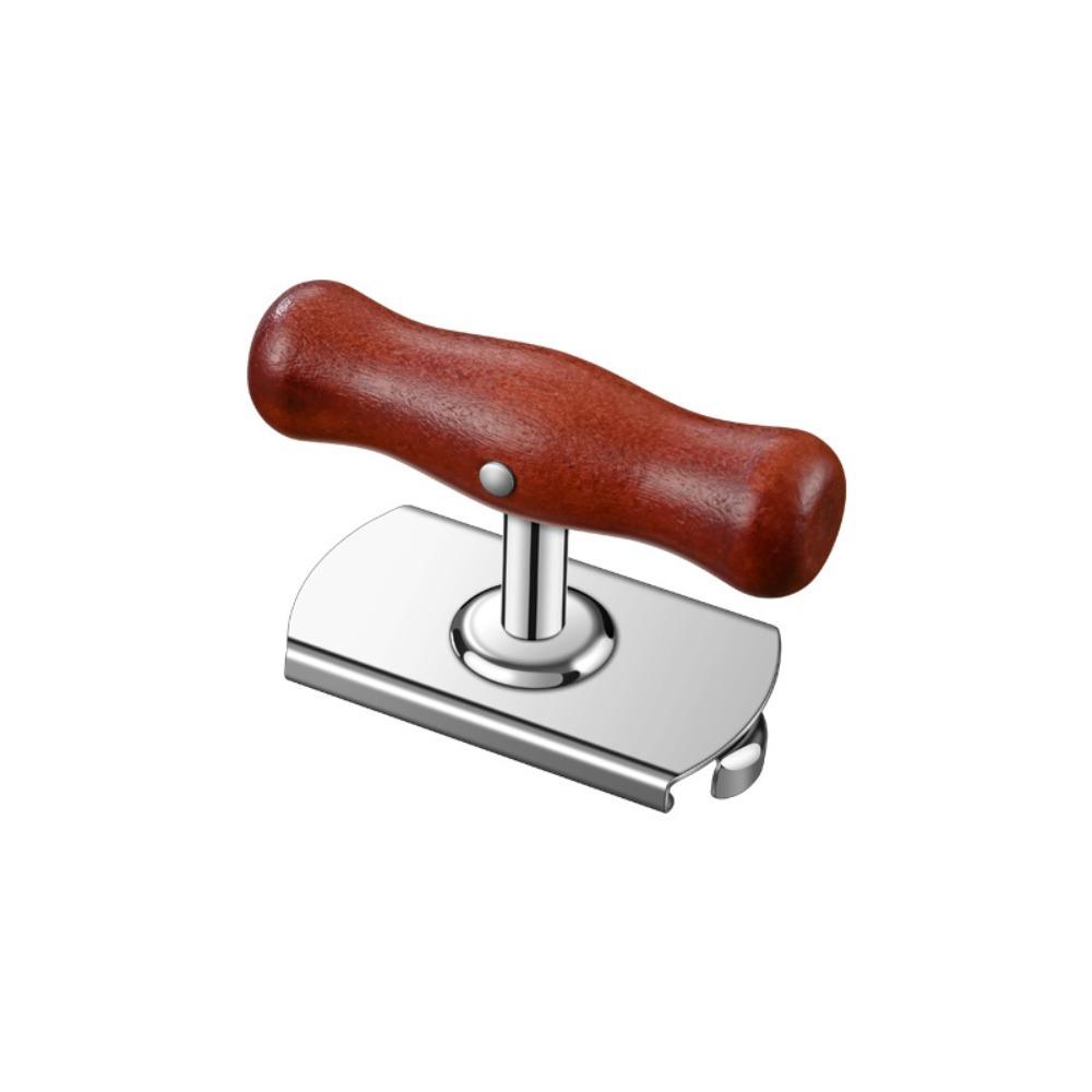 Wood Handle Screw Can Opener Stainless Steel Can Lid Remover Durable Jar Opener  Elder Can Opener