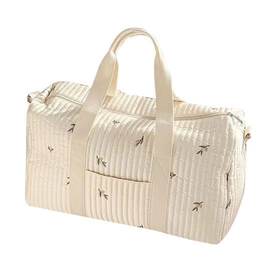 

Стьобана вишита сумка через плече Дитяча сумка для підгузків Мила дорожня сумка з відстібним регульованим ременем для прогулянок, покупок, пікніків