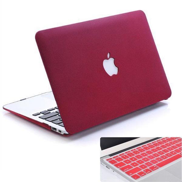 wine red macbook case