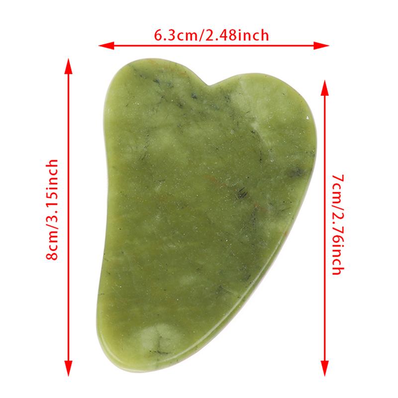 

1Pcs/1Set Jade Guasha Scraping Massage Scraper Face Massager Acupuncture Gua Sha Board Acupoint Face Eye Care SPA Massage Tool
