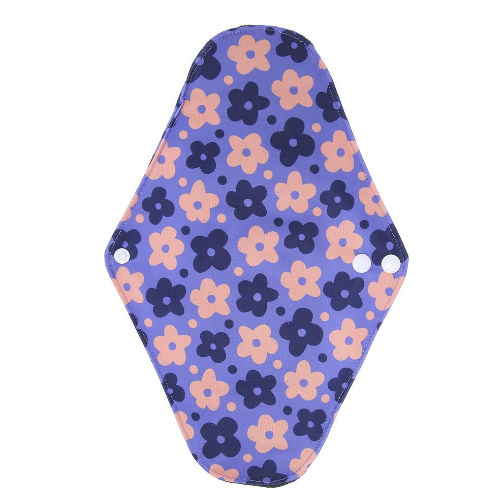 5pcs Washable Reusable Sanitary Pad Women Travel Portable Soft Brthable Printed Elegant Menstrual Pad