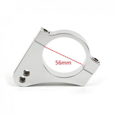 56mm Aluminium Motorcycle Fork Steering Damper Mounting Bracket Clamp Universal