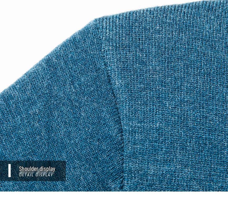 Men's Autumn/Winter Thick Wool Half-High Collar Sweater