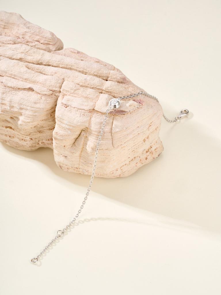 Little UFO Single Diamond Bracelet with Wilted Grid Pattern for Both Men and Women High Quality Daily Dressing Gift Daily Outfits