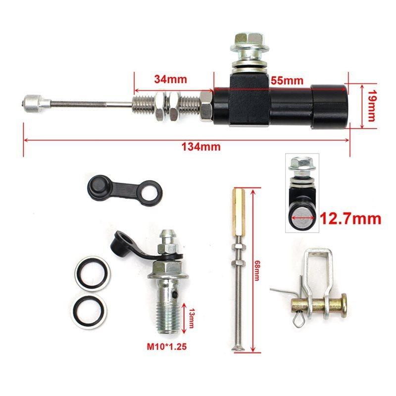 QE-Motorcycle Hydraulic Clutch Kit Brake Levers Master Cylinder Reservoir With Grip Brake Hose For Motocross Vento Pulsar