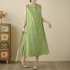 Sleeveless Plus Size Cotton Vintage New In Dresses for Women Casual Loose Long Summer Dress