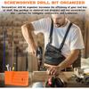 50-Hole Hex Screwdriver Bit Storage Box 1/4 Inch Impact Driver Bit Holder Organizer Durable Tool Box For DIY & Workshop