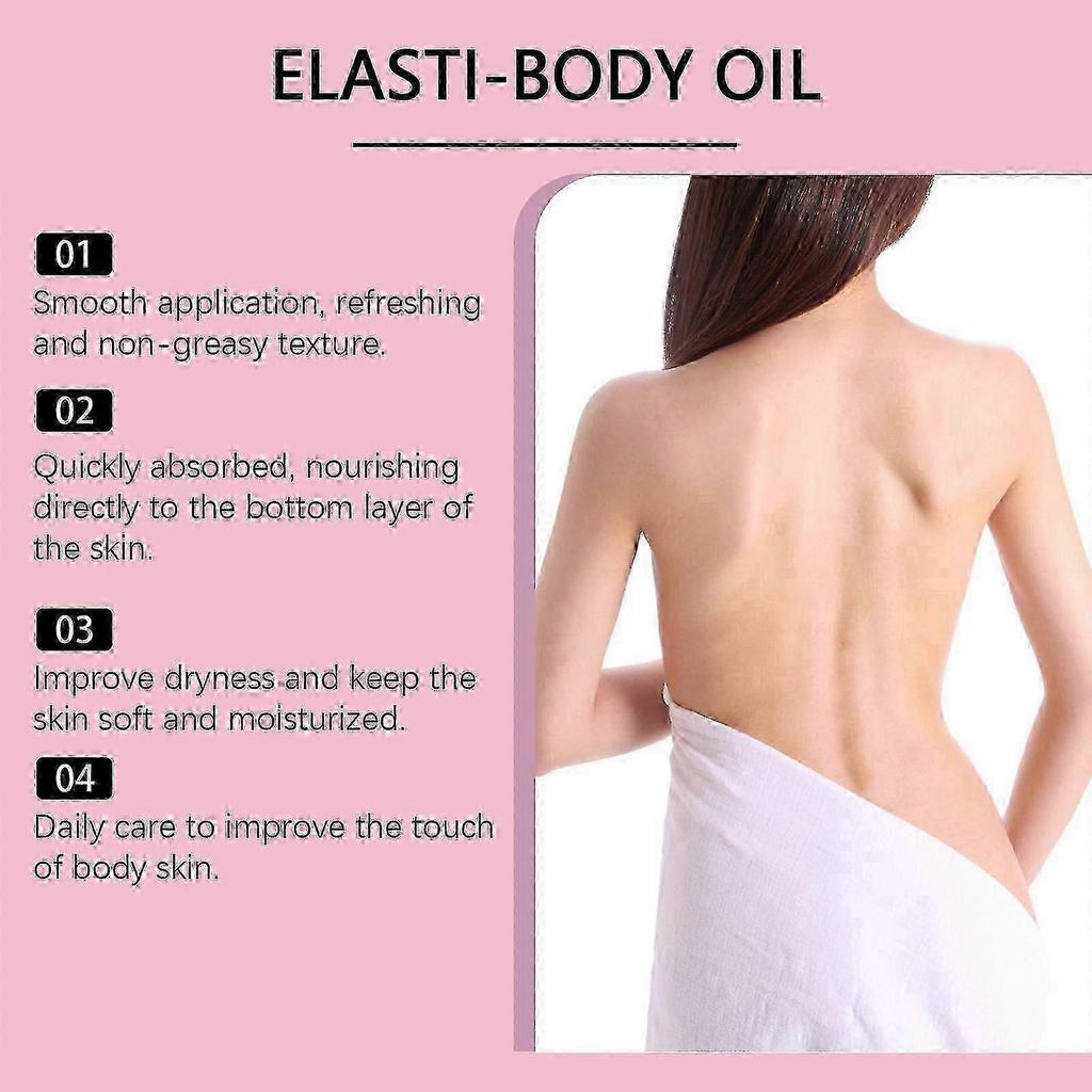 Firming Elasti Body Oil, Hydrating & Lifting for Dry Skin, Multi Use with Jojoba & Sweet Almond Oil
