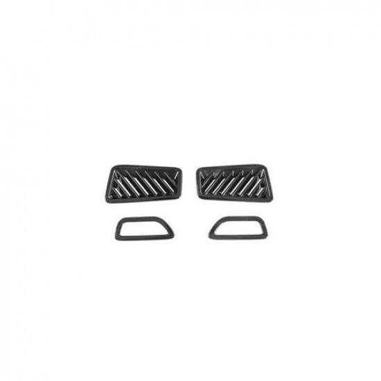 Black Brushed 4X Dashboard Air Outlet Vent CoverTrim For Toyota RAV4 -