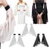 1Pair Detachable Sunscreen Sleeves Thin Chiffon Victorian Sleeve  Costume Accessories
