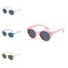 2024 New Trend Kids Polarized Sunglasses Fashion Silicone Round Frame Children's Shades S8293 Uv400