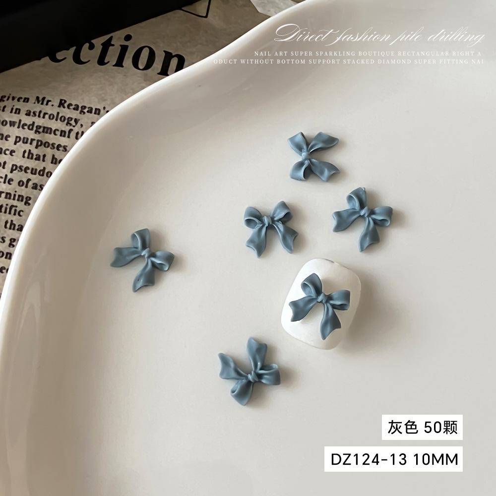Internet Celebrity Hot Bow Nail Accessories Japanese Sweet Simple Three-dimensional Ribbon DIY