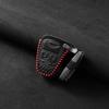 Leather Car Key Cover For Chrysler Pacifica Aspen 300 For Dodge Ram Caravan Journey Challenger For Jeep Commander Grand Cherokee